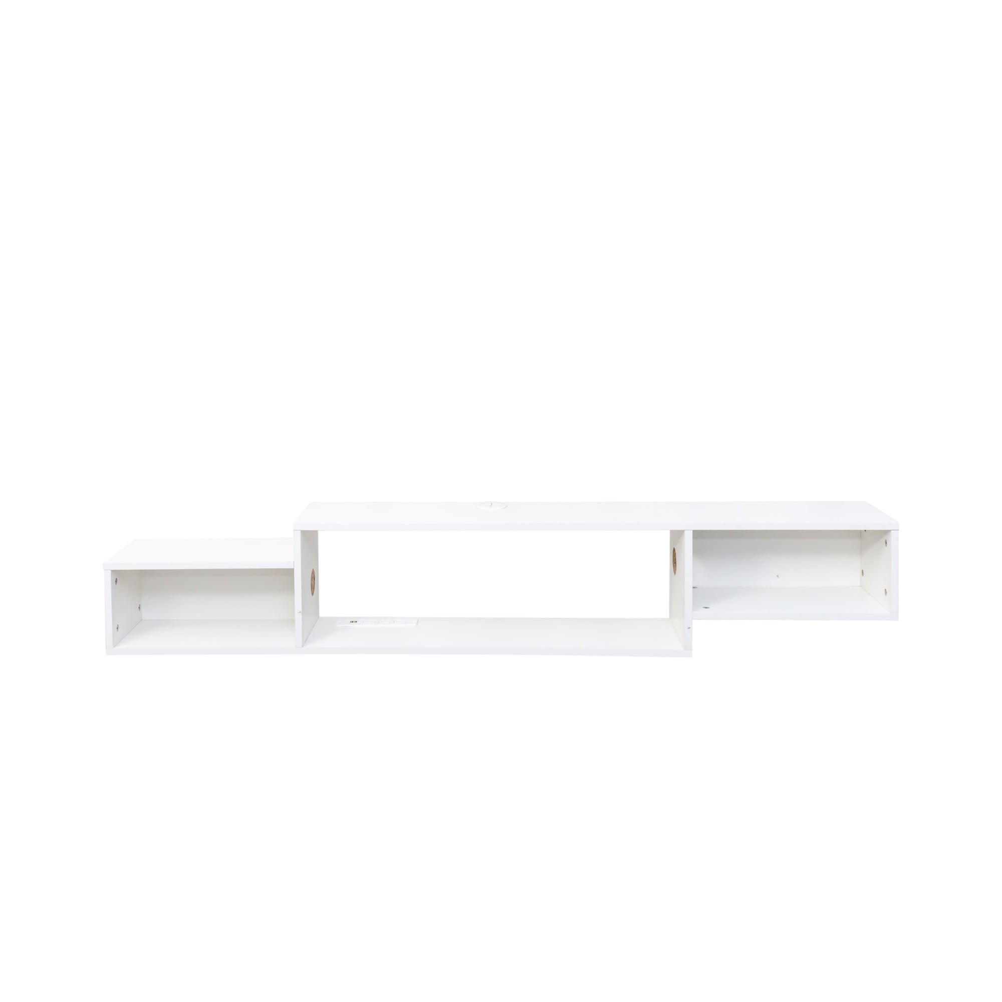 65.35in Wall Mounted Floating TV Stand with Color LEDs