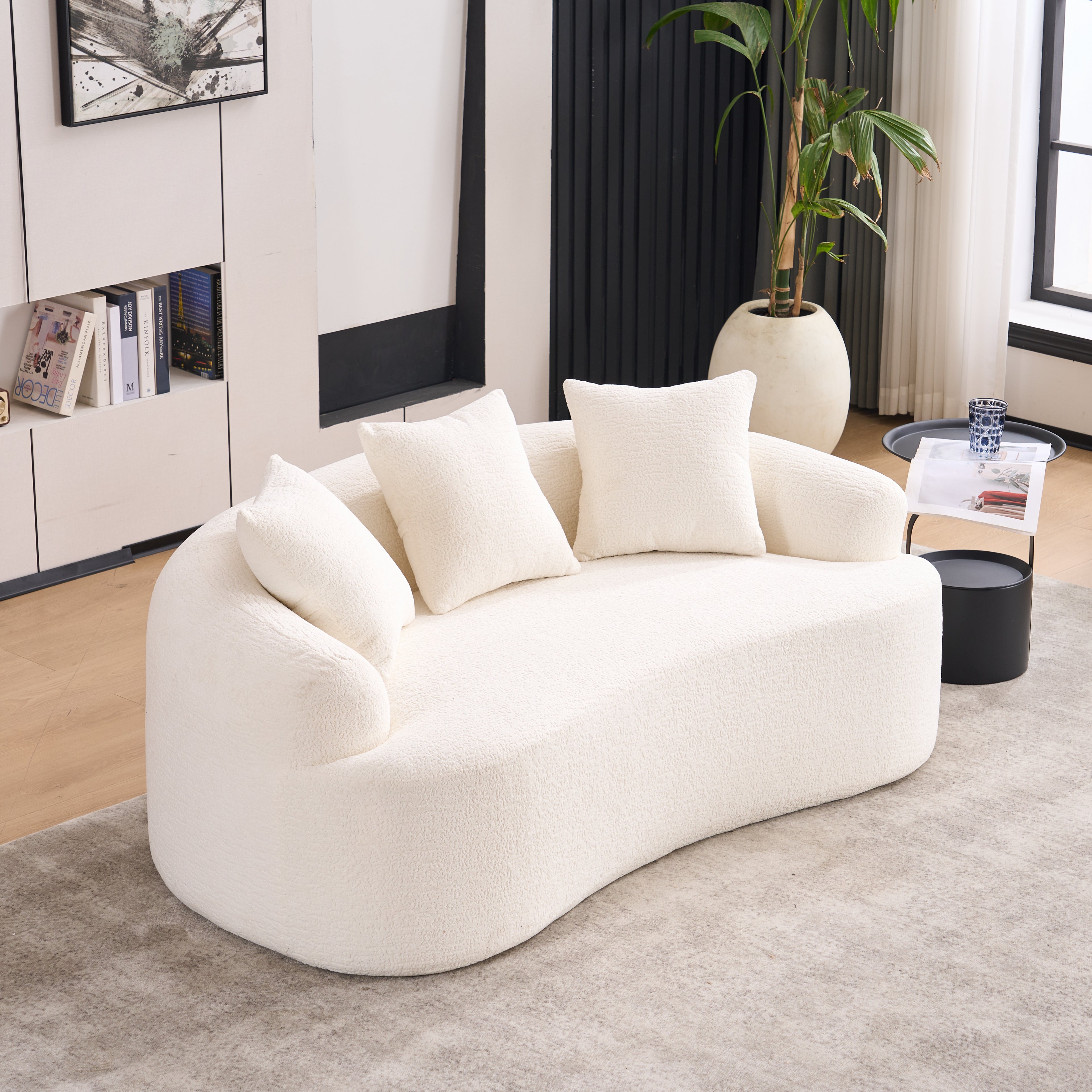 LY-025S Curved Loveseat