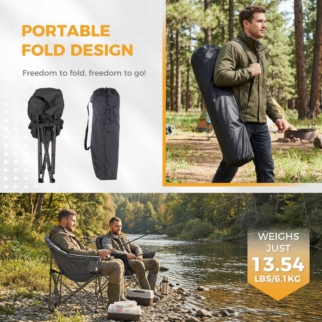 Set of 2 Oversized Camping Chairs