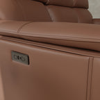Oslo Dual Power Reclining Sofa in Pecan