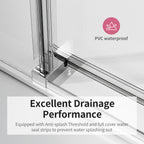 Frameless Single Sliding Soft-Close Shower Doors 68-72" W
