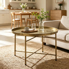 Multi-Functional Circular Center Table for Living Room