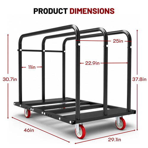 2000LBS Heavy Duty 2-in-1 Table Dolly