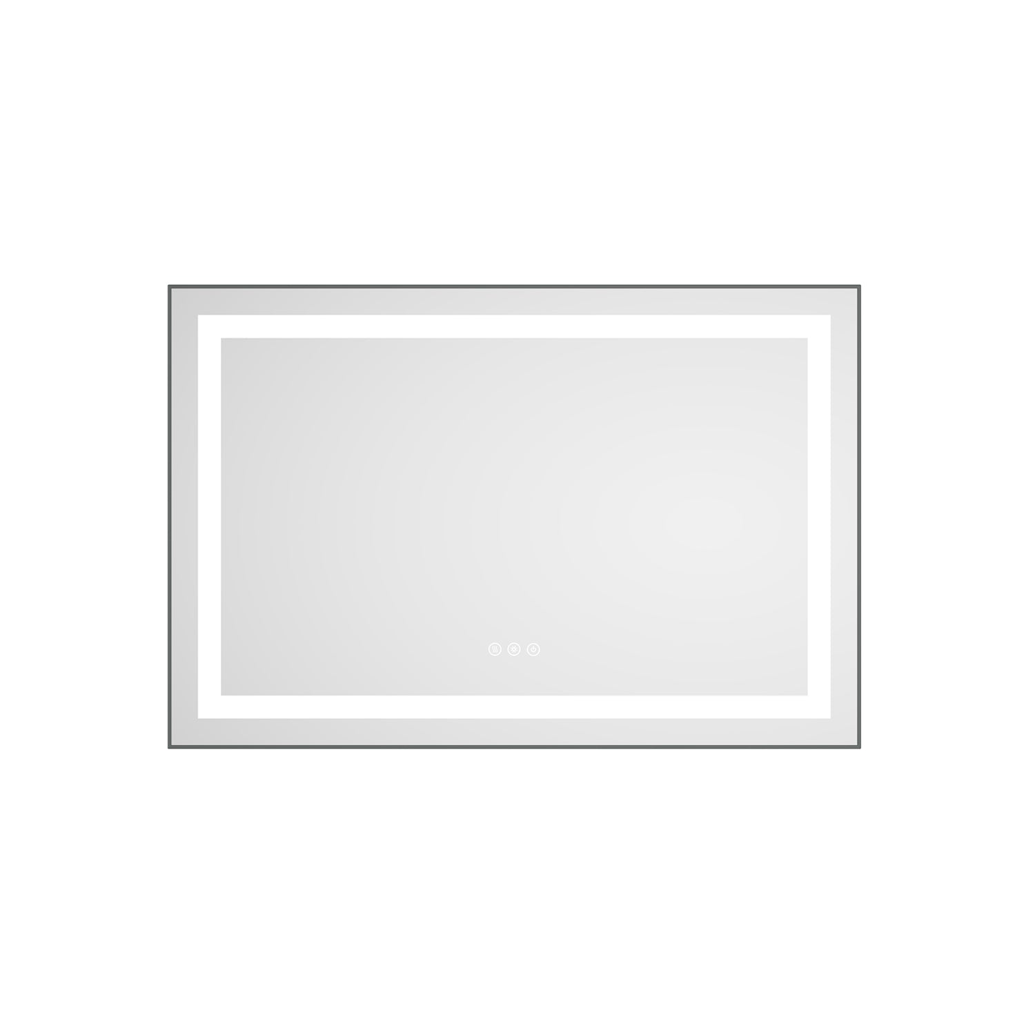 36" x 24" LED Bathroom Mirror with Front and Backlight