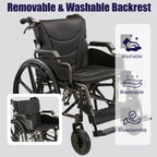 Folding Manual Transport Wheelchair