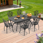 7-Piece Set Of Cast Aluminum Patio Furniture