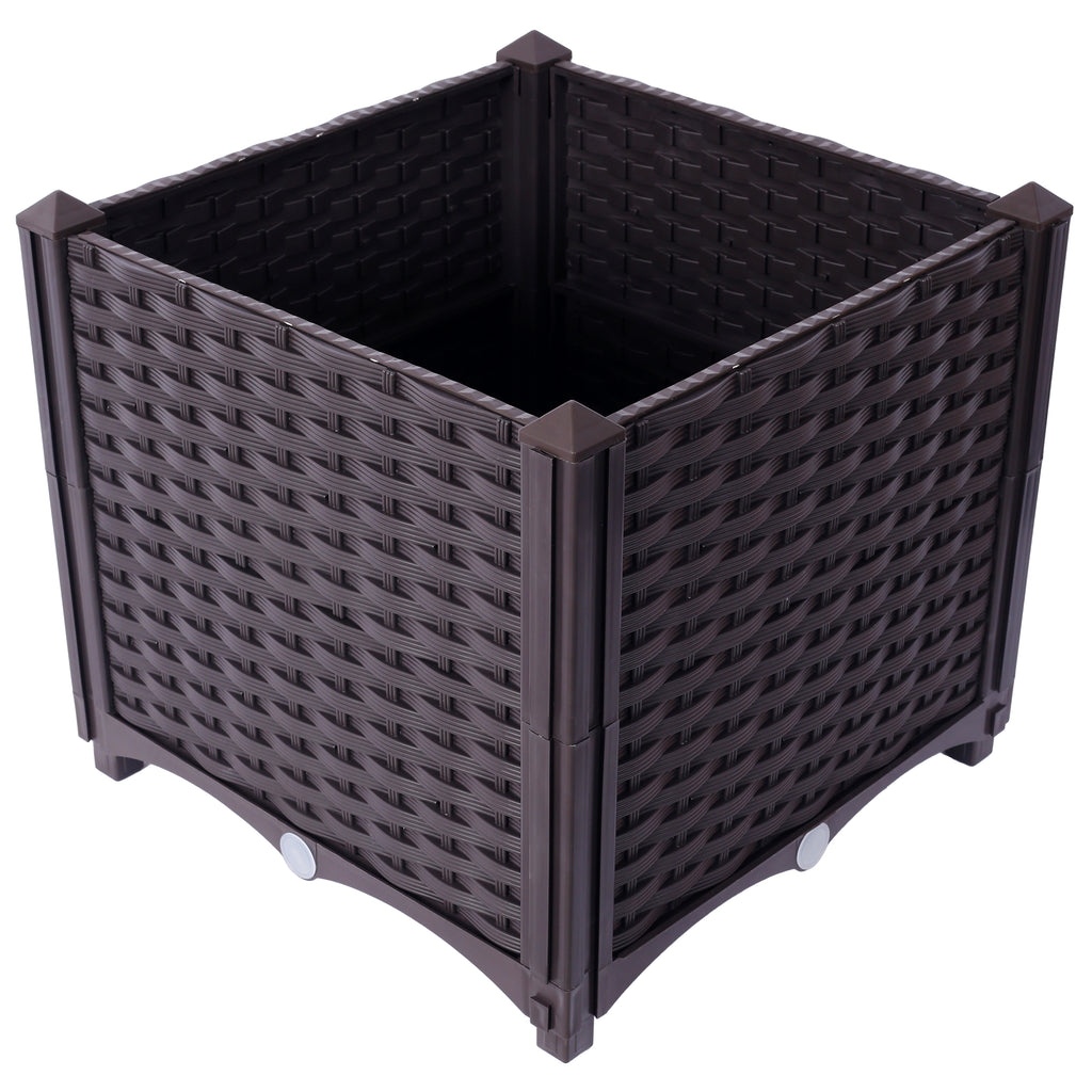 Deep Raised Garden Bed Plastic Planter Boxes
