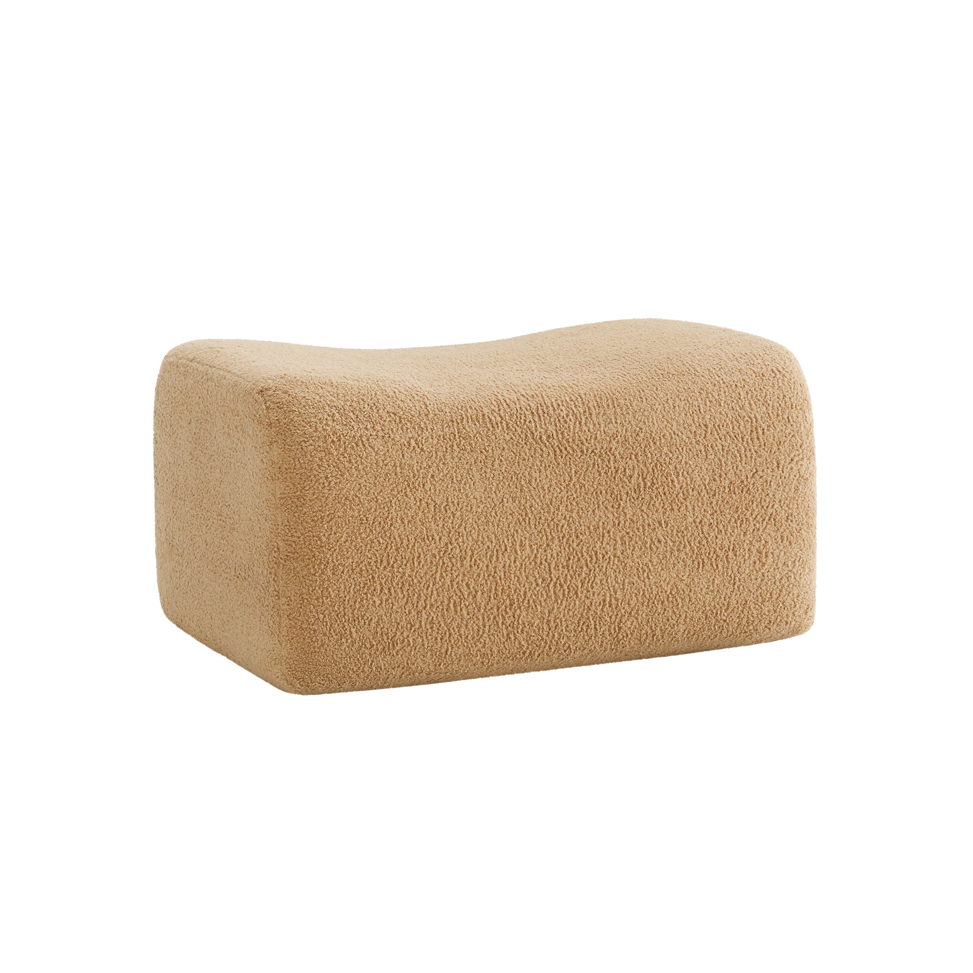 Ottoman Teddy Fabric - Camel