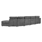 U_Style Modern 5-Seater Curved Modular Sectional Sofa