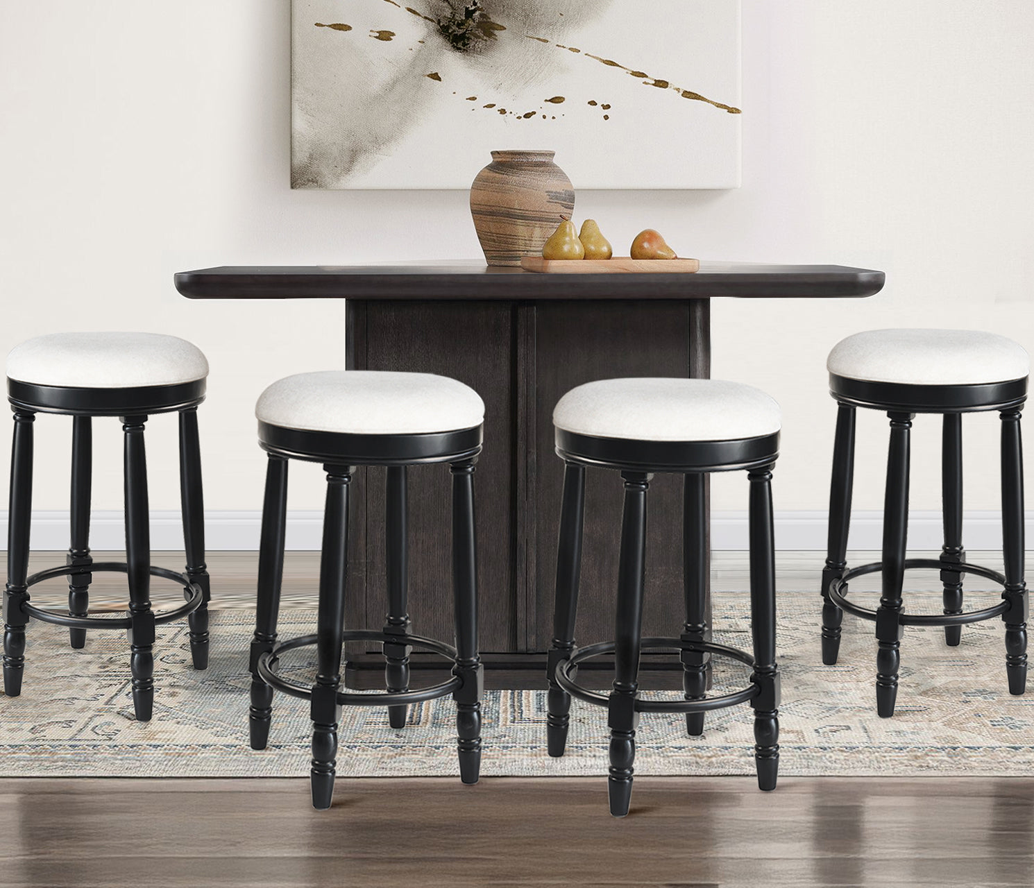 AGODY Bar Stools Set of 2, 26" Counter Height