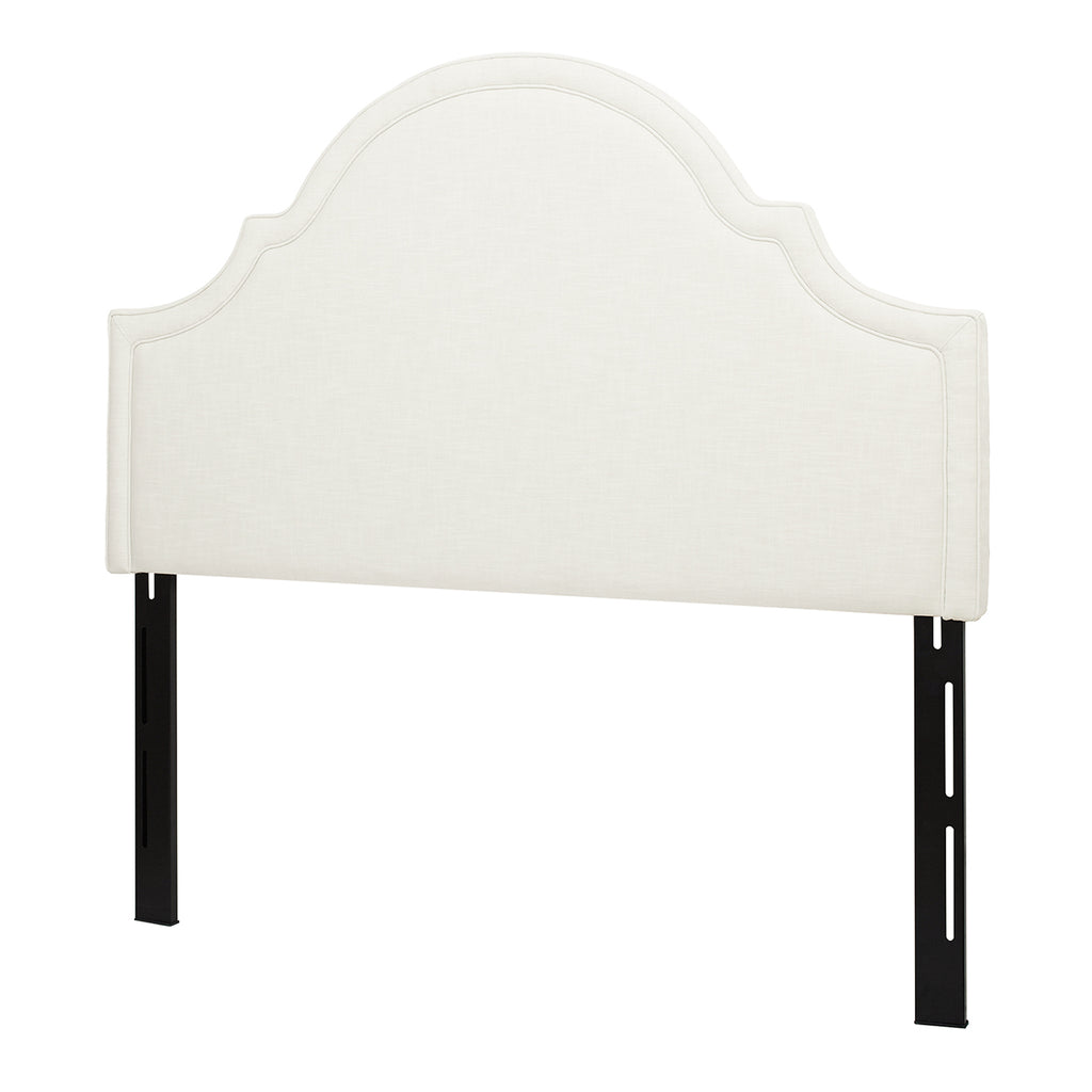 Catherine Upholstered Queen Headboard, Antique White