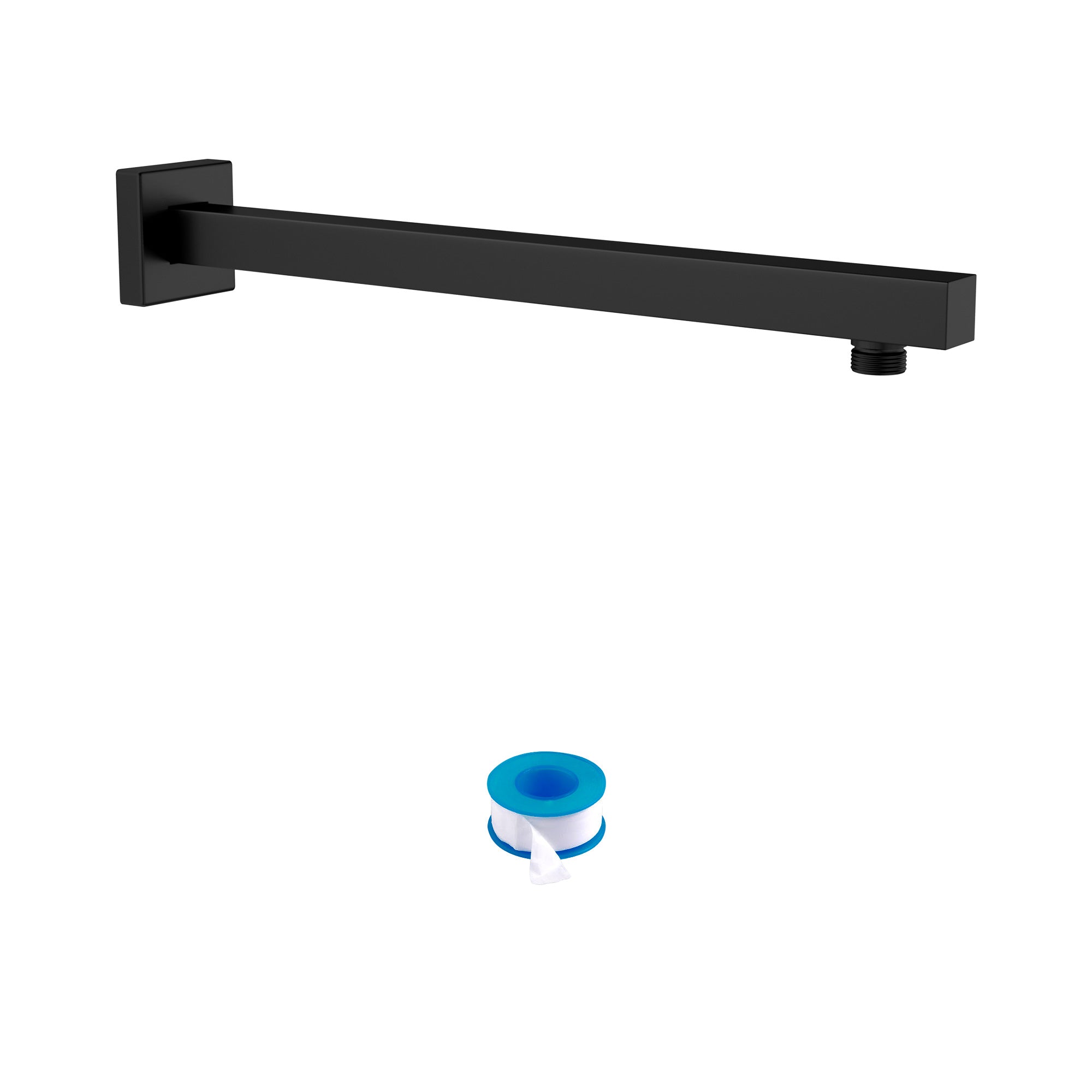 16" Wall Mounted Shower Arm with Flange, Matte