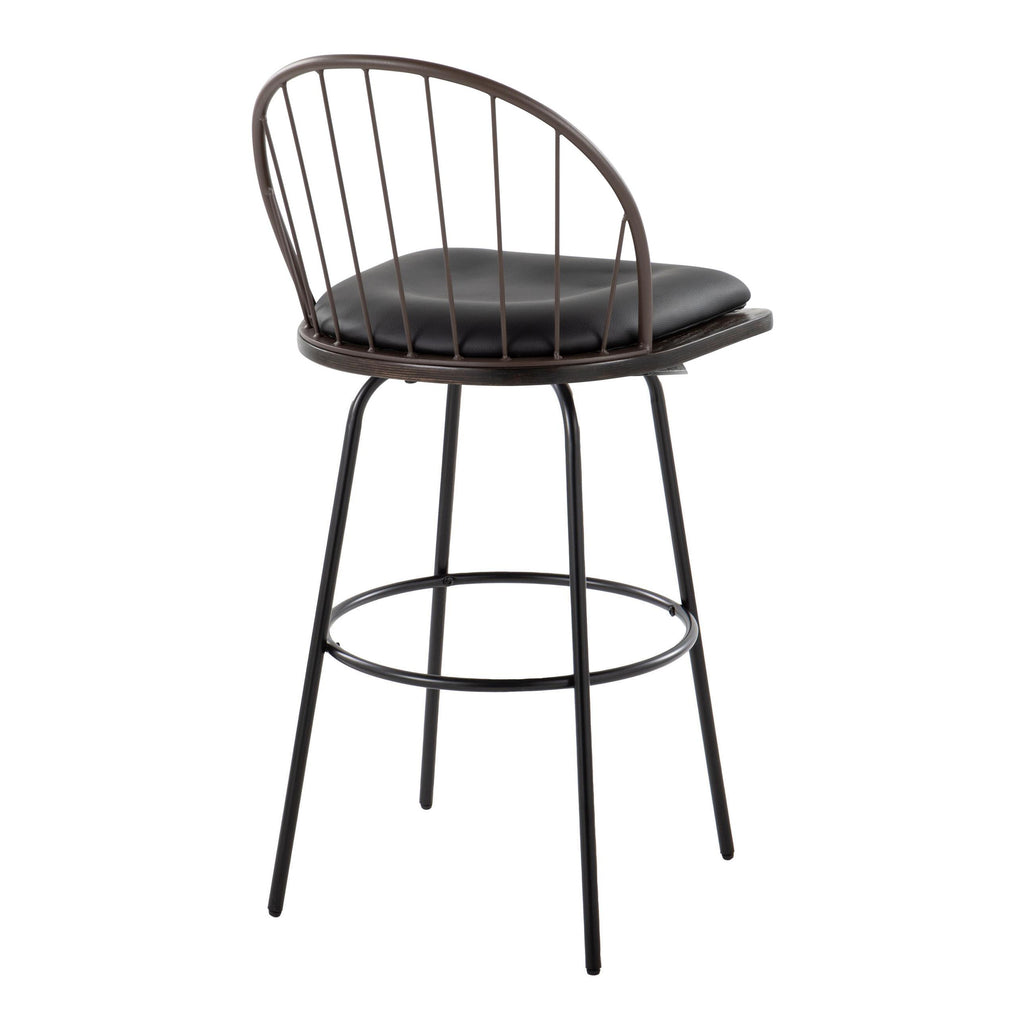 Riley 30" Fixed-Height Barstool with Swivel