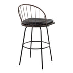 Riley 30" Fixed-Height Barstool with Swivel