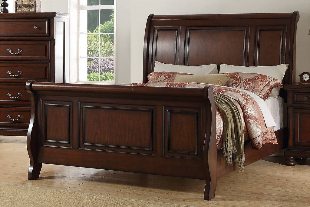 Traditional 3pc Set Est King Size Bed & Nightstands