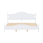 Retro Style King Bed Frame with Headboard