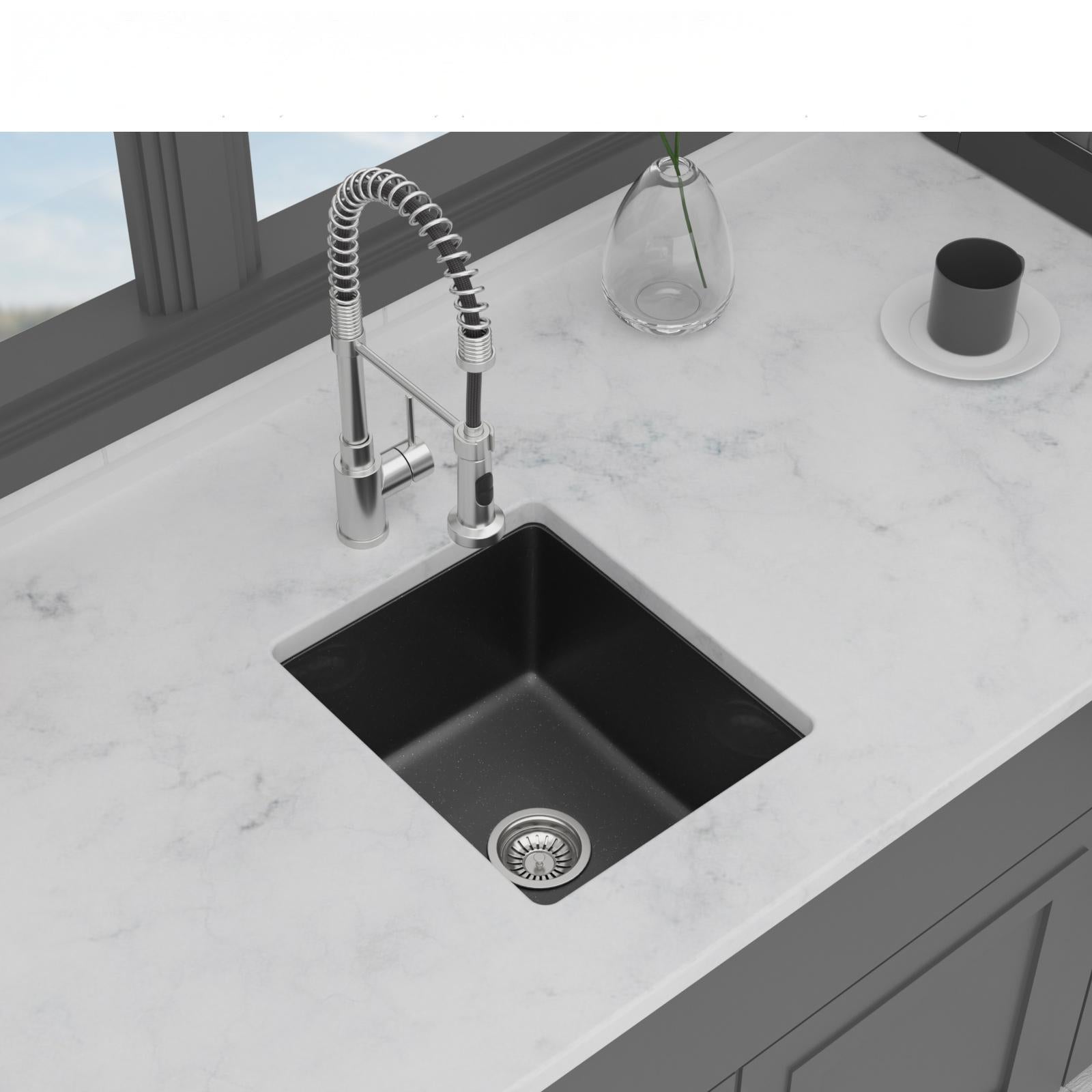 Quartz Kitchen Sink 14.82" x 17.55" x 8.38"