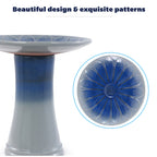 Handmade Glazed Ceramic Bird Bath