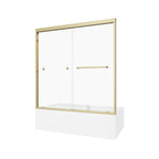 55"-60" W x 60" H Brushed Shower Door
