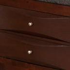 Stylish Twin Storage Bed In Cherry Wood