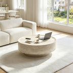 Round 31.5" Coffee Table Ideal For Living Room Family Time