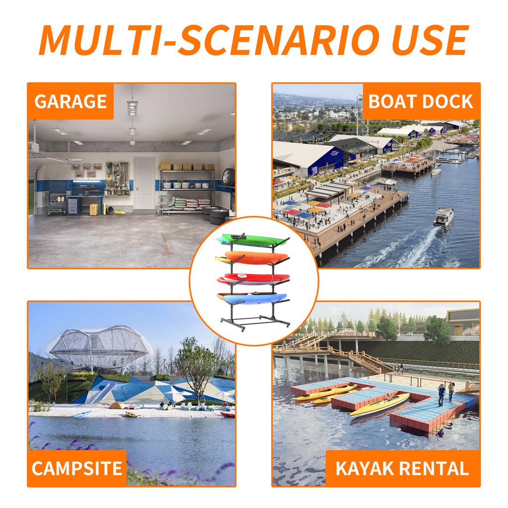 82"H Kayak Storage Rack