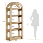 Arched Display Shelf - 5-Tier Bookshelf
