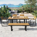 6-Piece Outdoor Dining Set - Acacia Wood