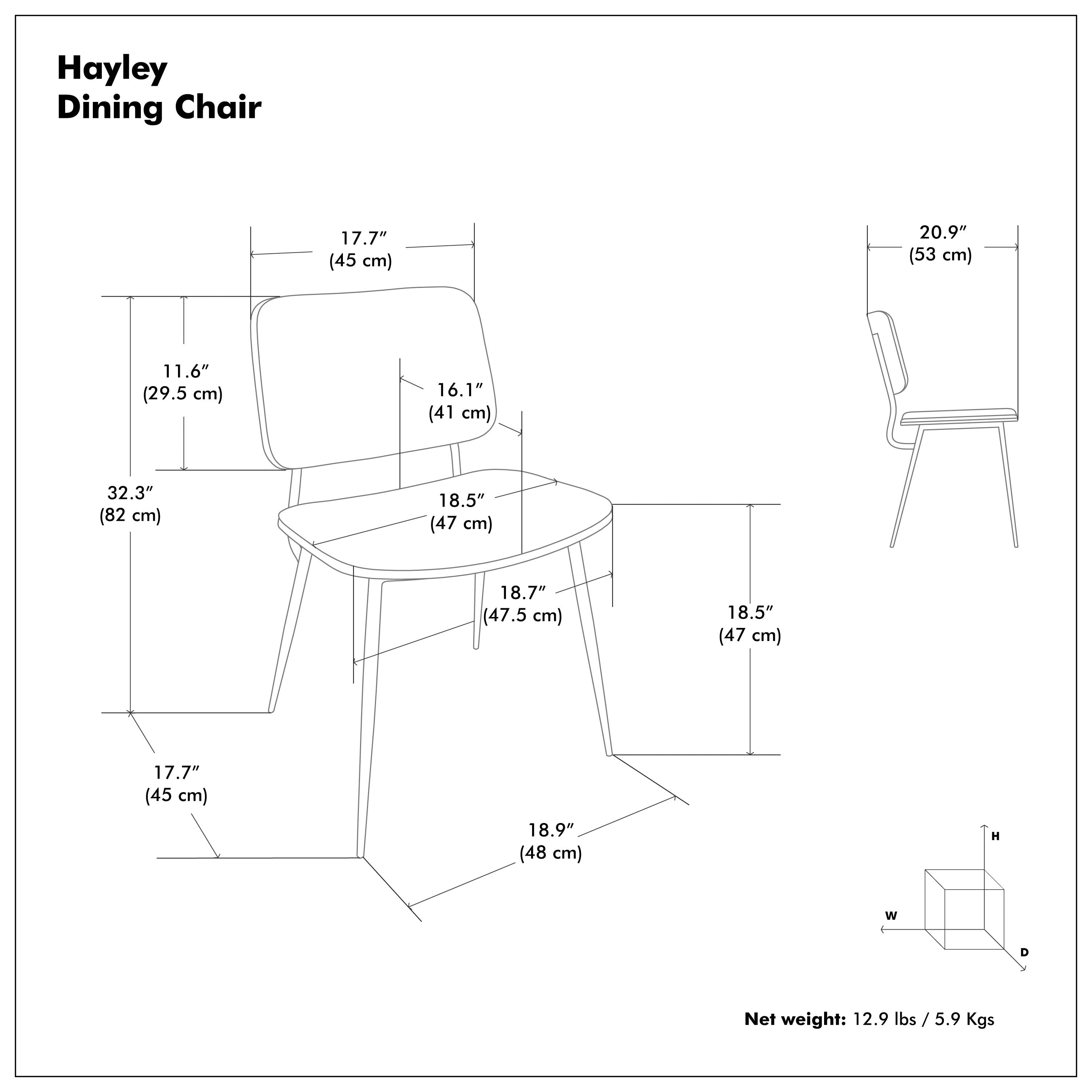 Hayley Dining Chair Set of 2