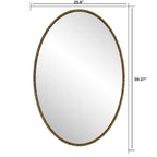 Iron Art Oval Retro Mirror