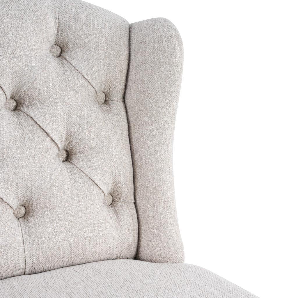 Vienna Contemporary Fabric Tufted Wingback Counter Stools