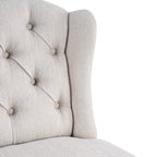 Vienna Contemporary Fabric Tufted Wingback Counter Stools