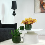 Handmade Glazed Ceramic Planter Set of 3