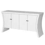 Refined Industrial 4-Door Credenza