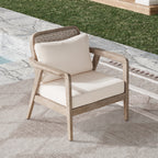 Outdoor Acacia Wood Patio Club Chair