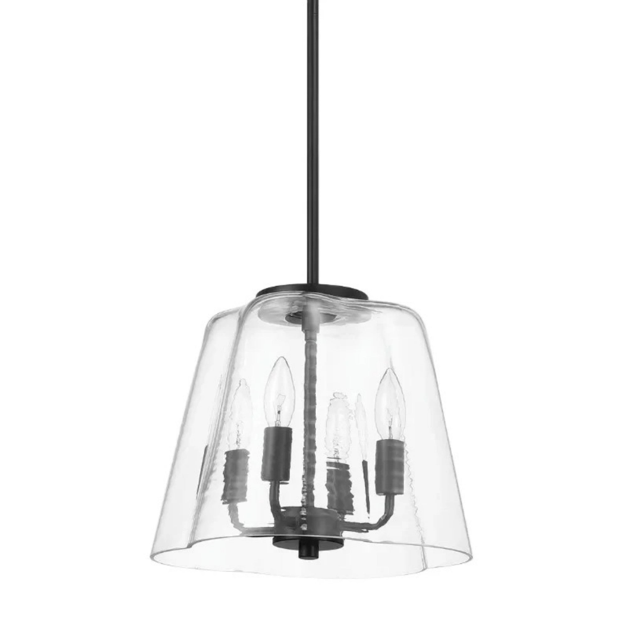 Soiree Four Candle Lights Pendant With Clear Glass