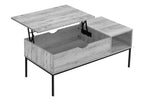 Coffee Table, 42" L, Rectangular, Cocktail, Lift-top