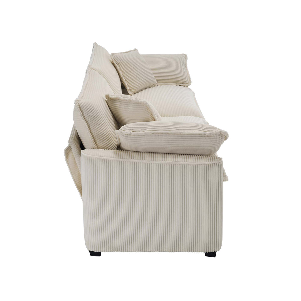 Modern Fabric Living Room Sofa 2-Piece Set