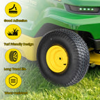 Set of 2 Lawn Mower Tires and Wheel Assembly