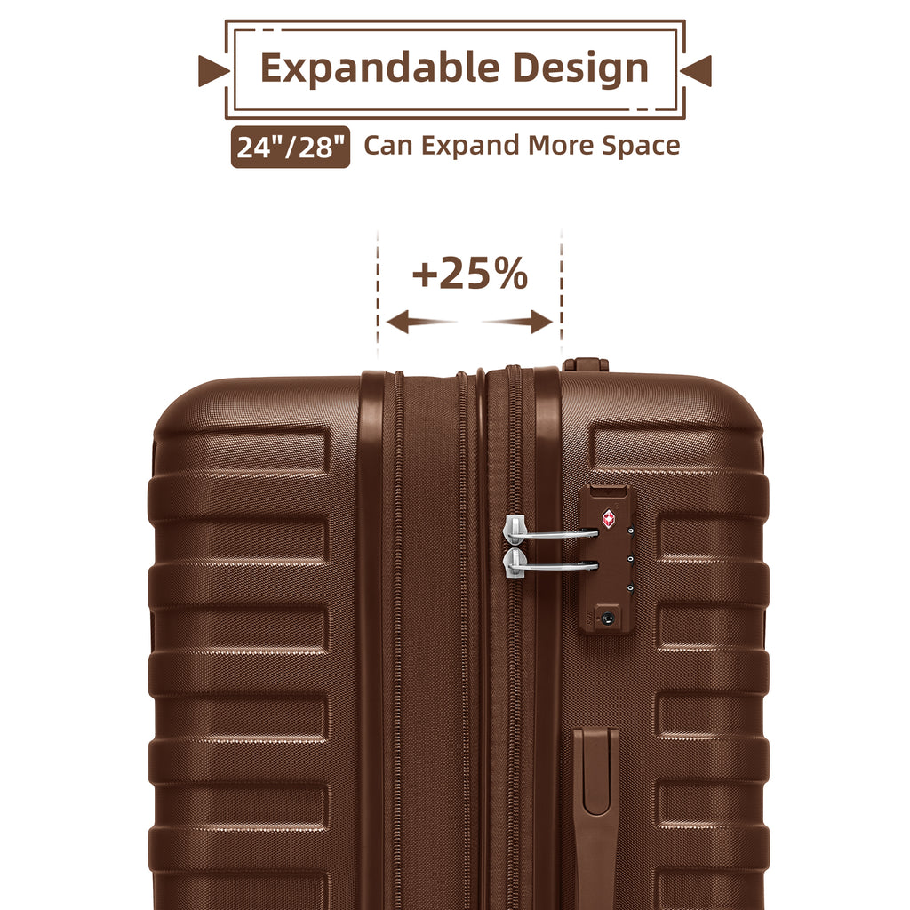 6 Piece Hardside Luggage Set with Duffel Bags