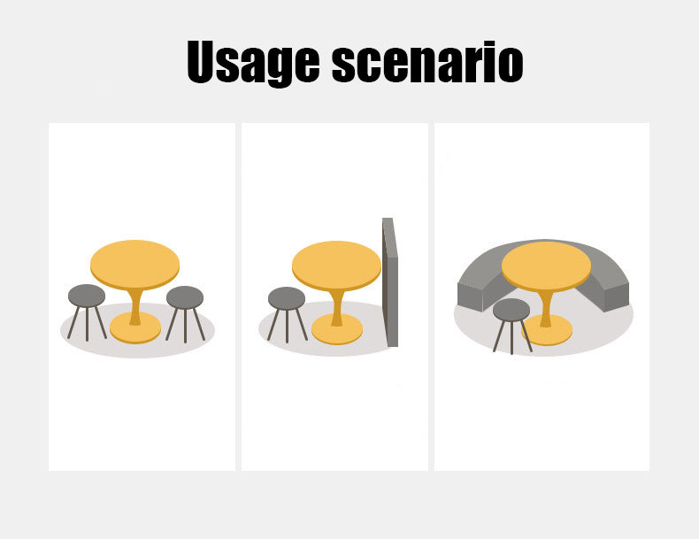 Modern Round Dining Table - 31.5''