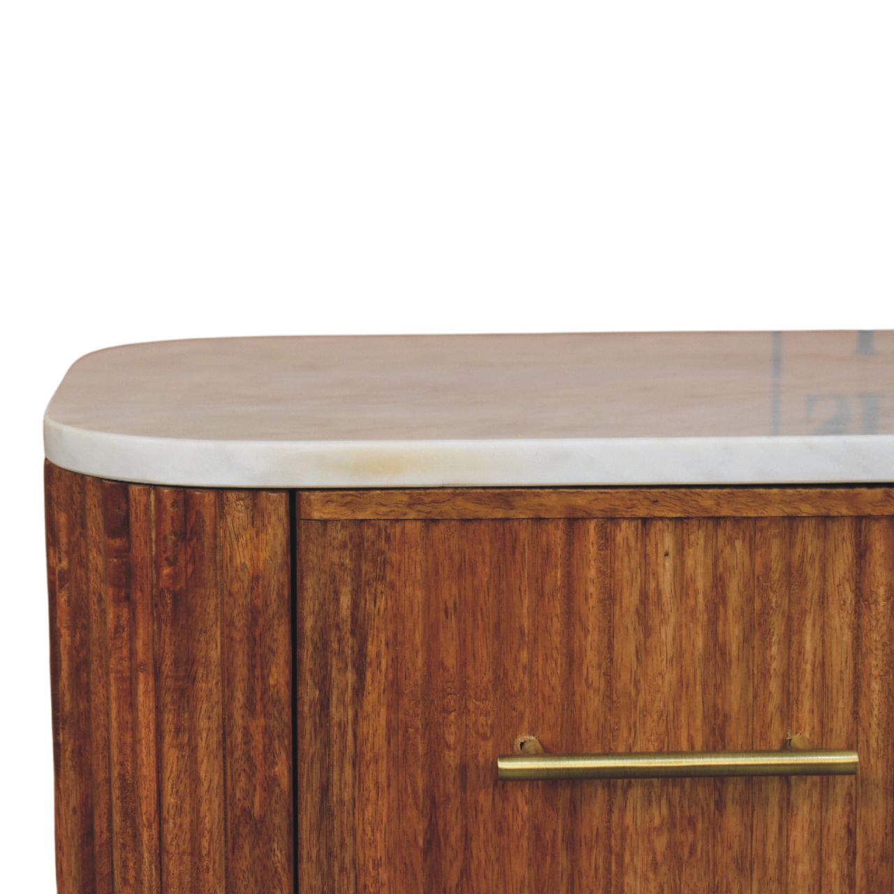 Artisan Furniture Solid Wood Aurora Marble Bedside
