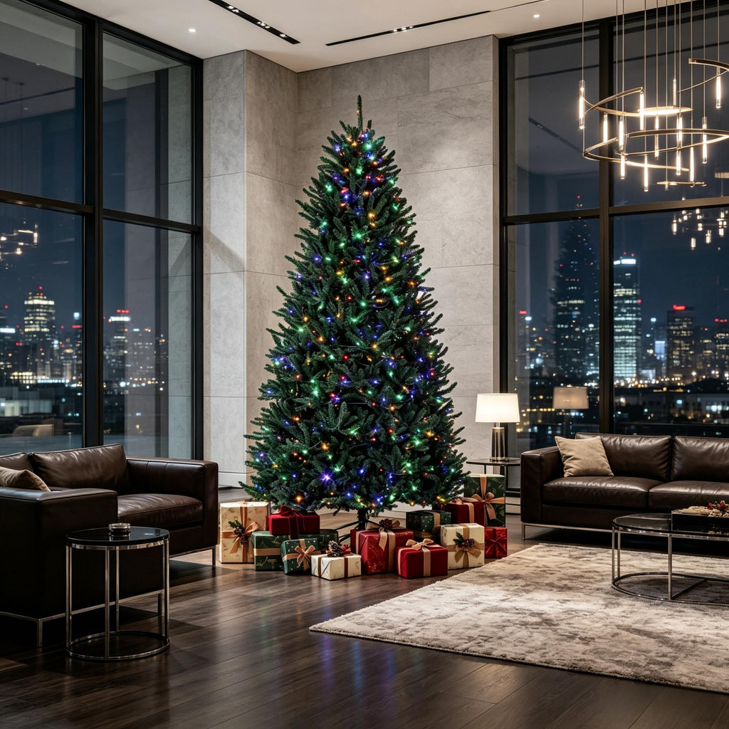 9 FT Prelit Colorado Christmas Tree