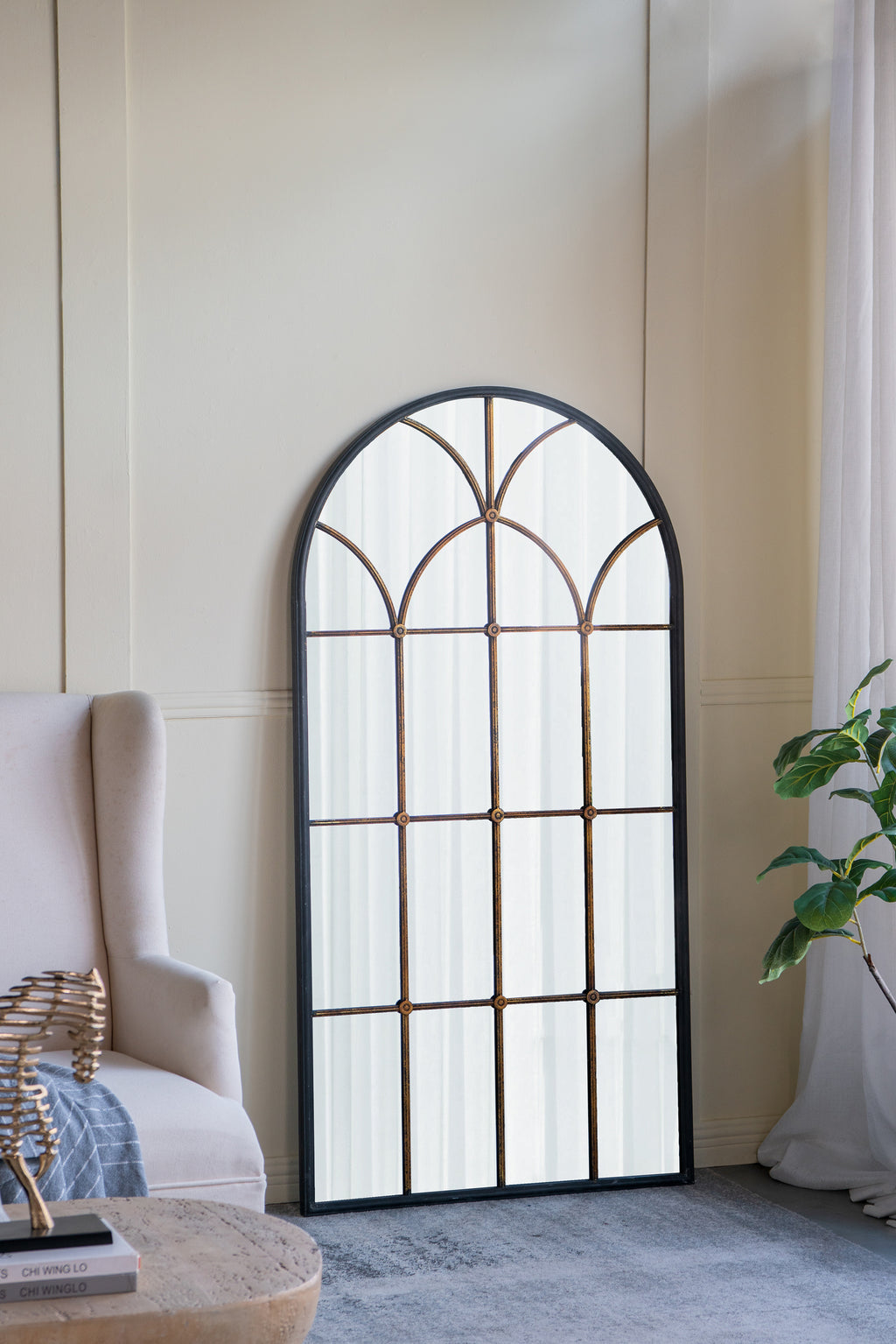 34x65.5" Arched Full-Length Mirror