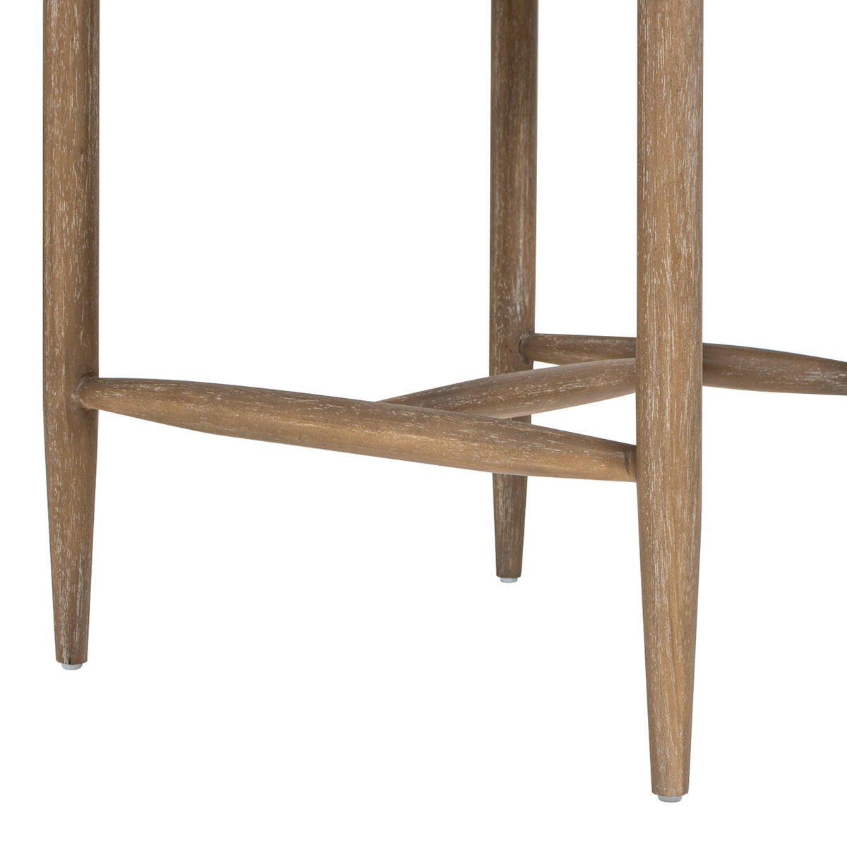 Artemis 26-Inch Counter Stool, Chenille Upholstered, White