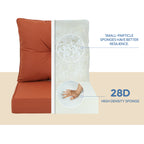 Outdoor Deep Seat Cushions Set of 2