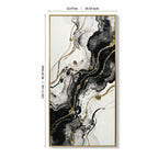 Eclipse Modern Black White & Gold Abstract Set