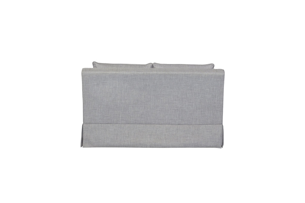 Loveseat With Skirt And Reversable Cushions And 2 Pillows
