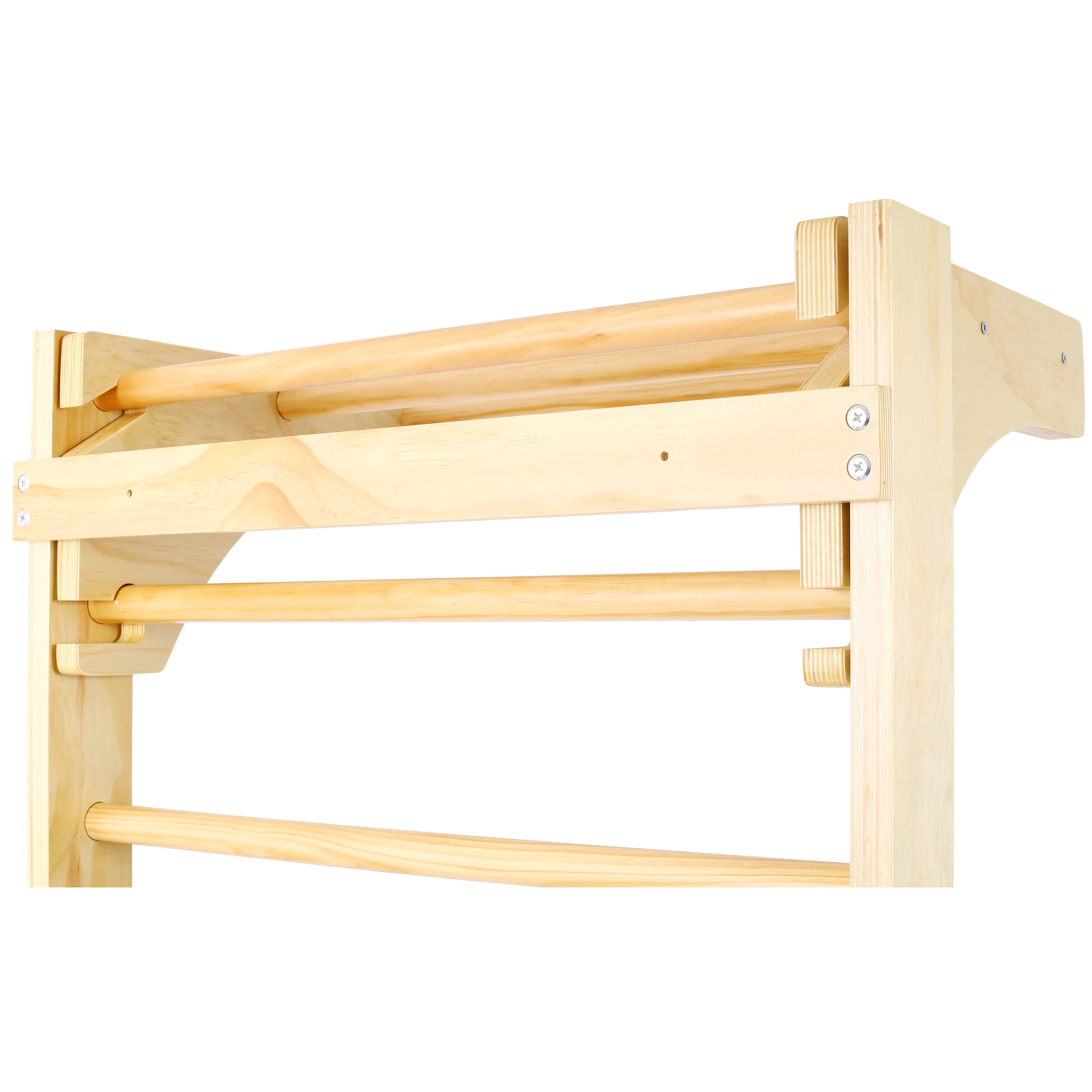 Wooden Swedish Ladder Stall Bars Set for Physical Therapy & Gymnastics