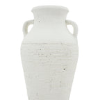 Rustic White Terracotta Tall Vase